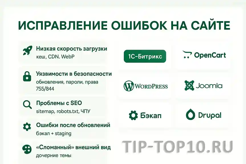 исправление ошибок на сайте исправление ошибок на сайте