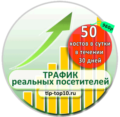 Трафик с баннерной сети Продвижение сайтов TipTop10 Трафик с баннерной сети