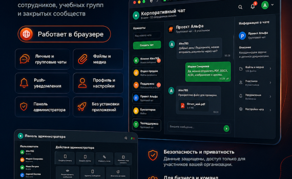 Корпоративный мессенджер для работы в России